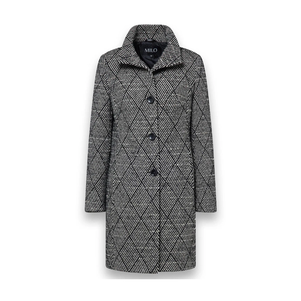 Milo Coats Flora Stijlvolle Jas Black Dames