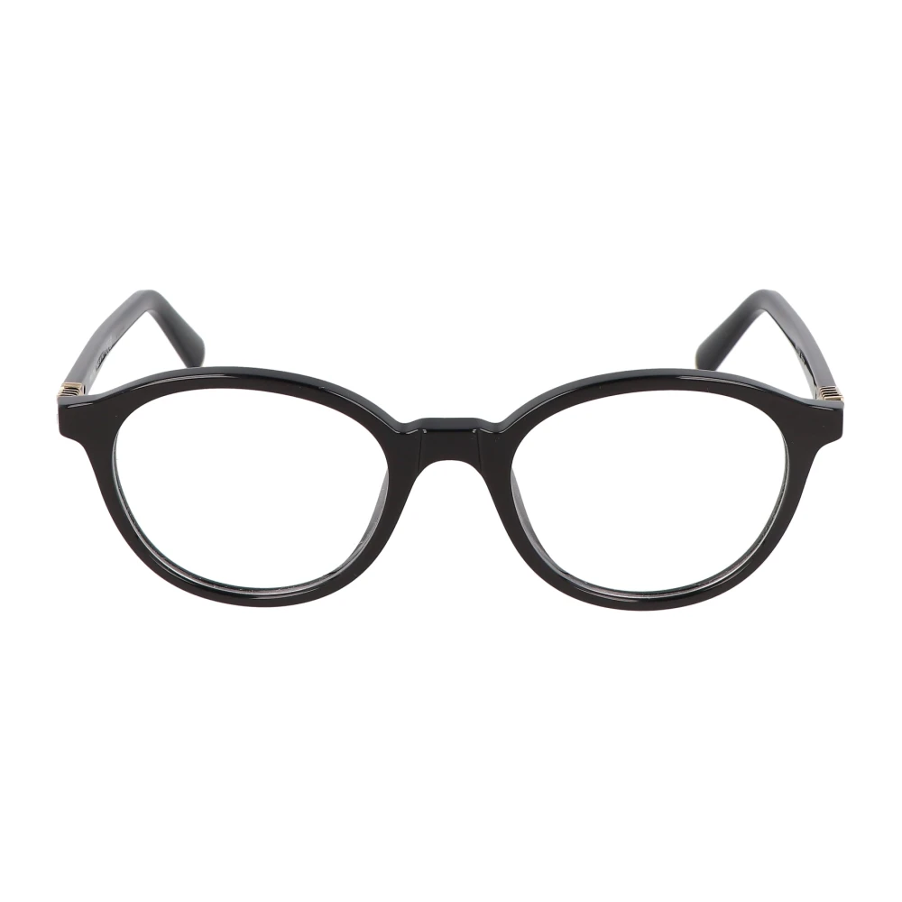 Miu Tijdloze ronde bril MU 02Wv Black Dames