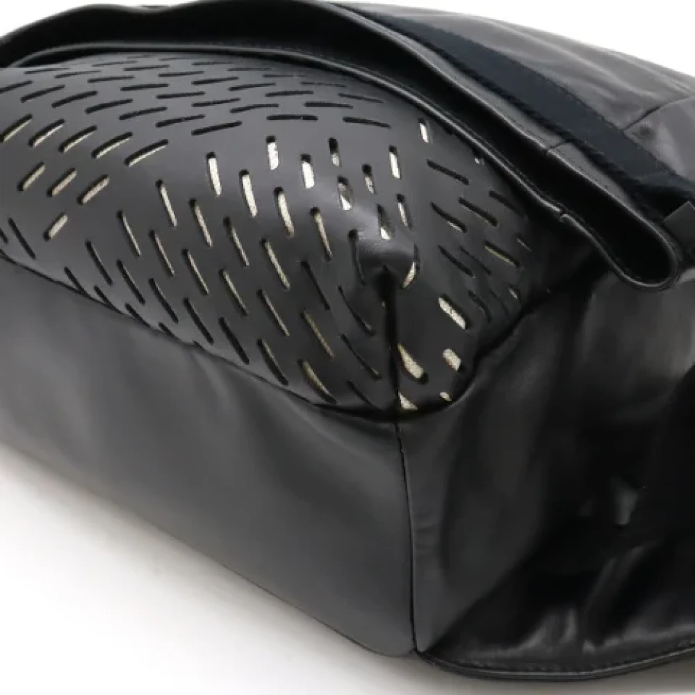Bottega Veneta Vintage Pre-owned Leather shoulder-bags Black Heren