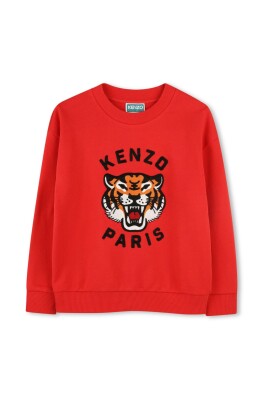 sweatshirt-en-coton-rouge-pour-garcons