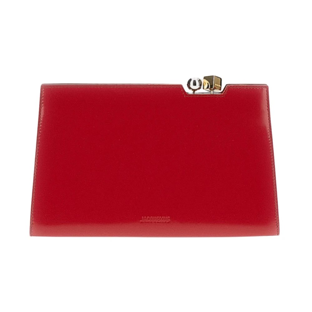 Jacquemus Red The Salon Clutch - Female - Wallets & Cardholders - One Size - Accessories