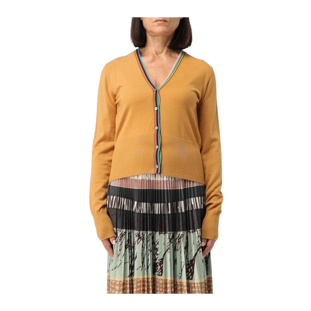 Paul Smith Vrouw Geel Truien & Vesten Dames, M, Wol, Merino Wool Cardigan