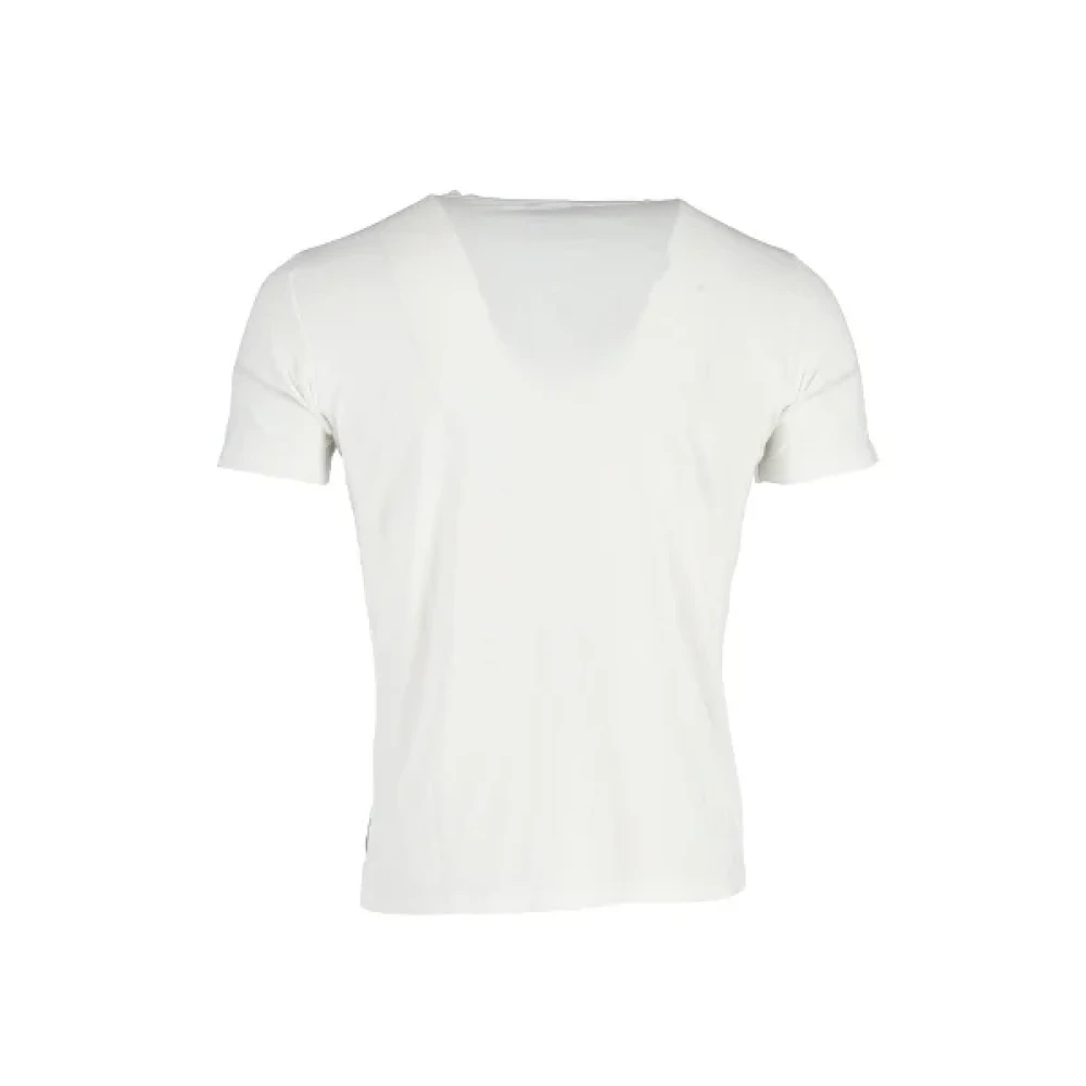 Yves Saint Laurent Vintage Pre-owned Cotton tops White Dames