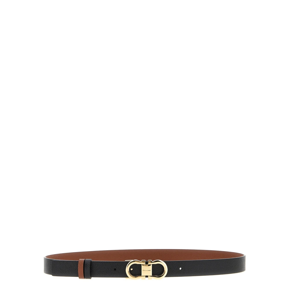 Ferragamo Vrouw Multicolor Omkeerbare Gancini Leren Riem