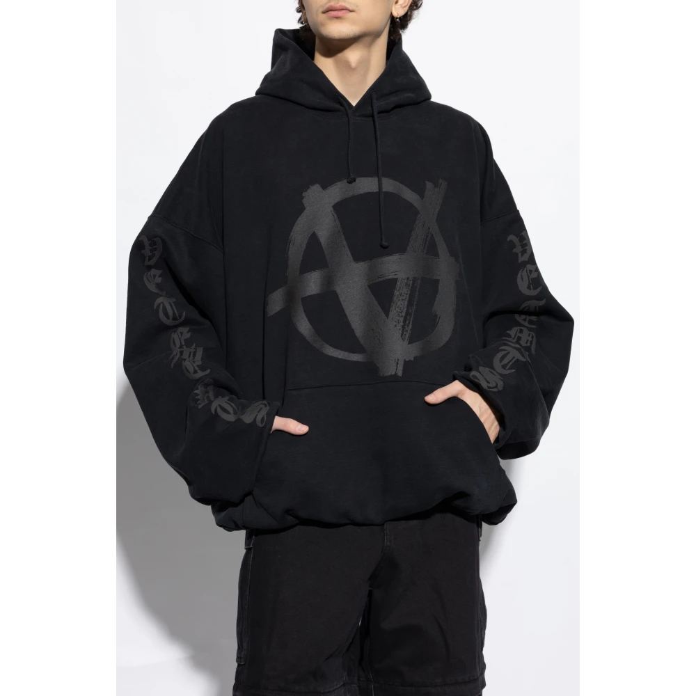 Vetements Hoodie Black Heren