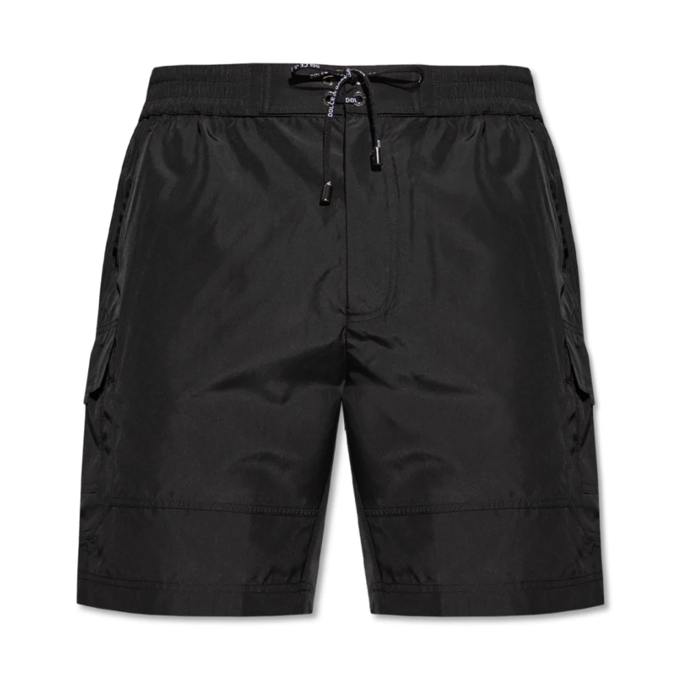 Dolce & Gabbana Hombre Negro Trajes De Baño, Talla: S