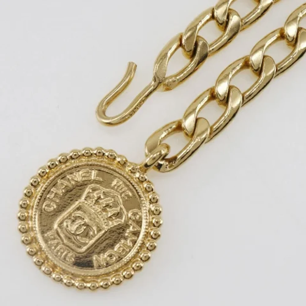 Chanel Vintage Pre-owned Metal belts Yellow Dames