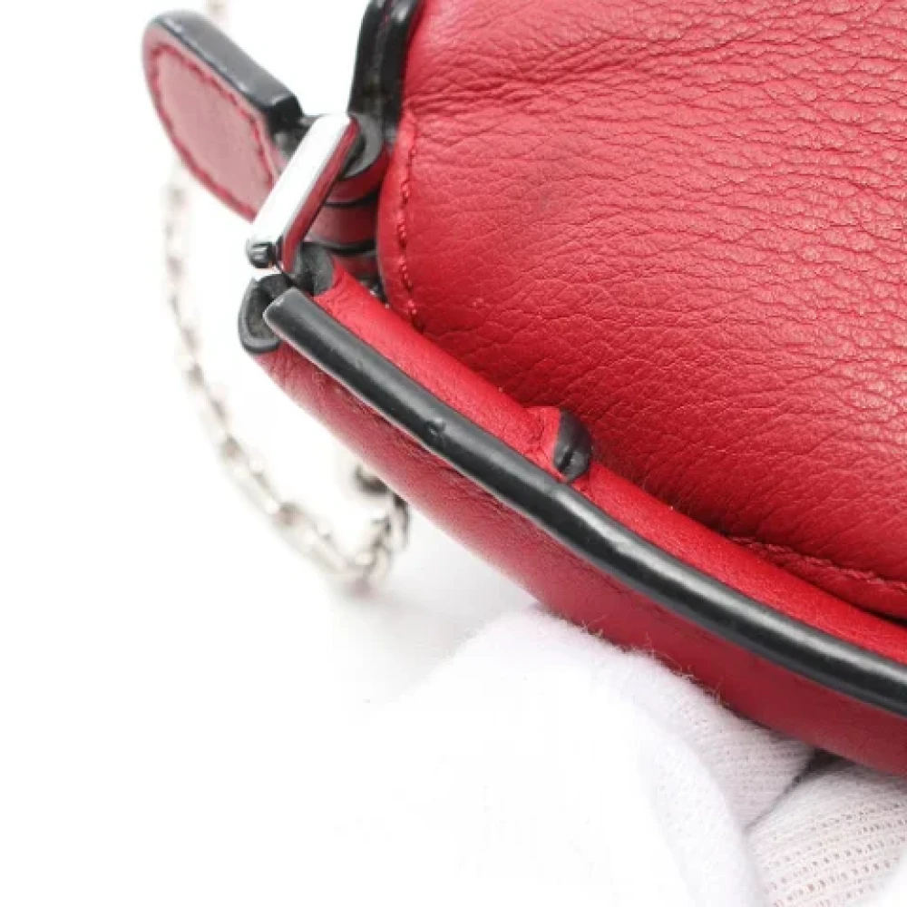 Loewe Pre-owned Leather handbags Red Dames