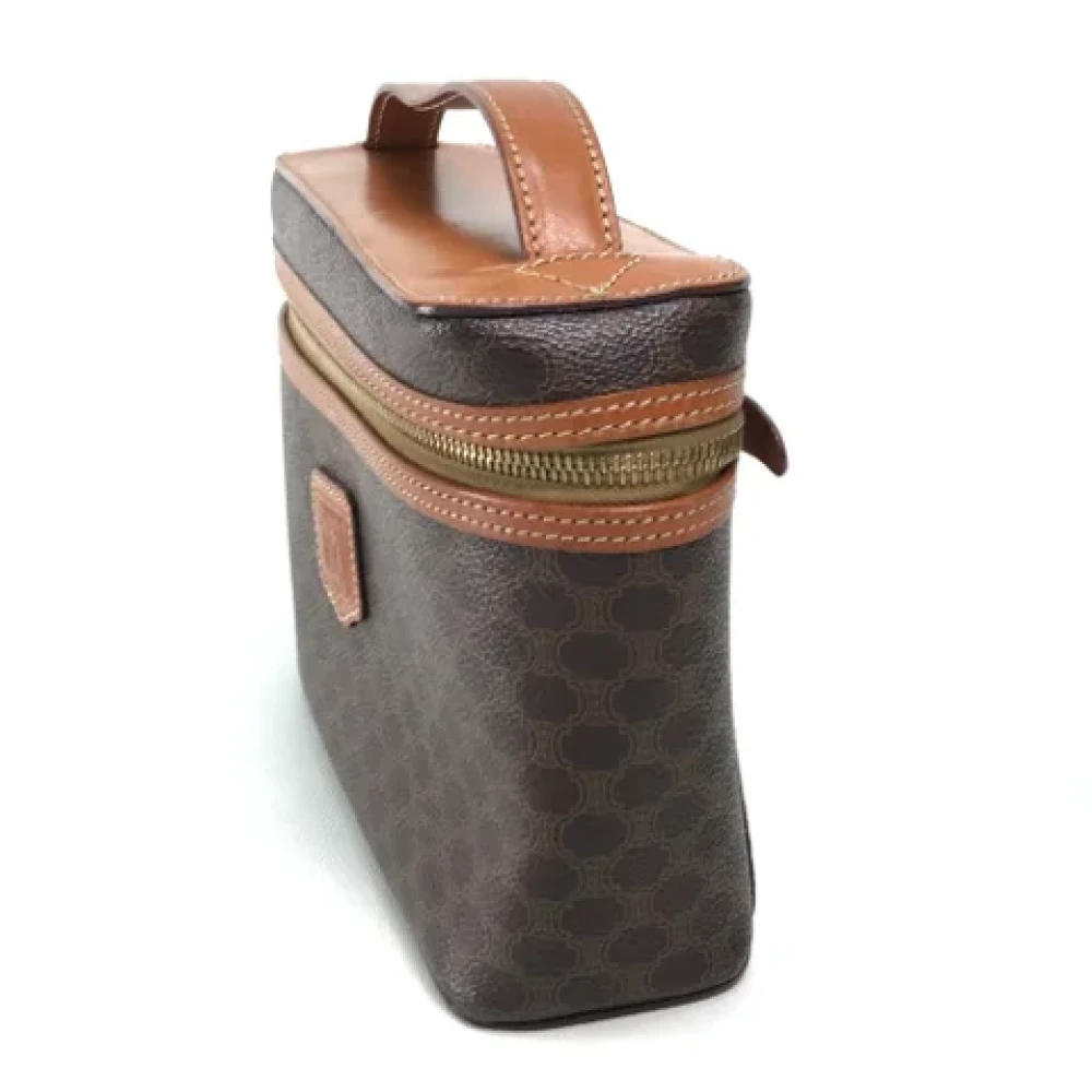Celine Vintage Pre-owned Leather shoulder-bags Brown Dames