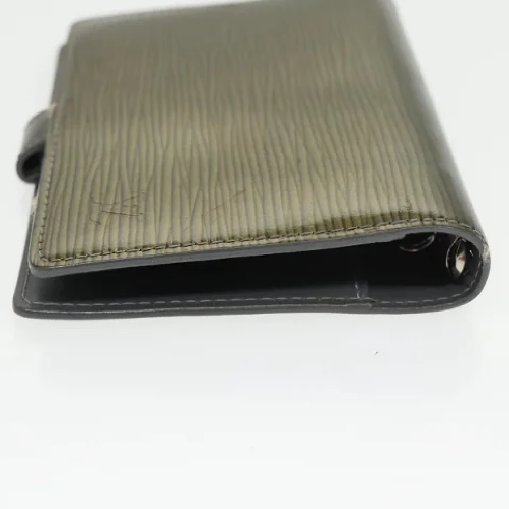 Louis Vuitton Vintage Pre-owned Leather home-office Green Dames