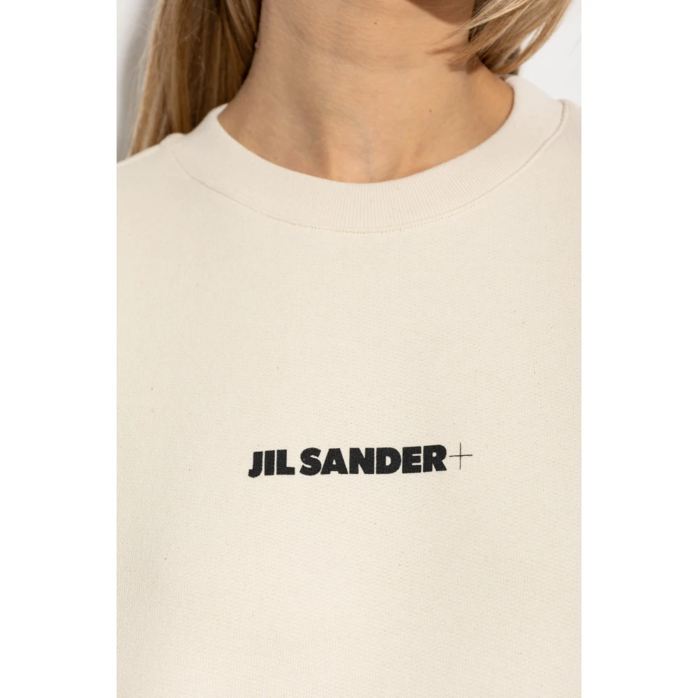 Jil Sander Sweatshirt met logo Beige Dames