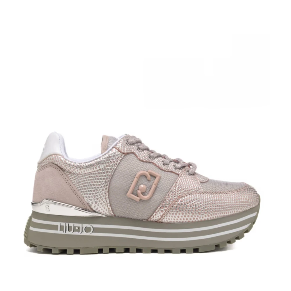 Liu Jo Python Leren Sneakers Dames Schoenen Roze