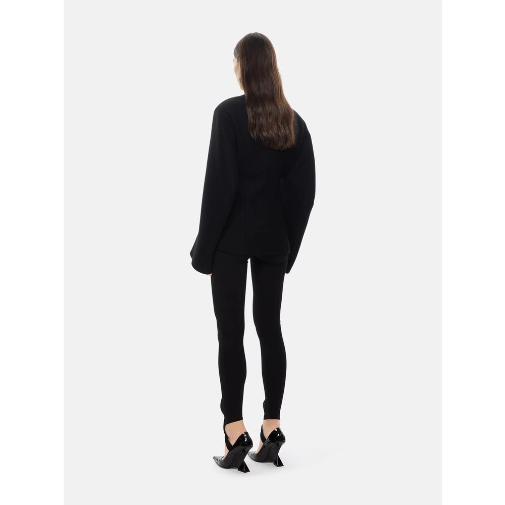 The Attico Elegant Wide Leg Pants Black Dames