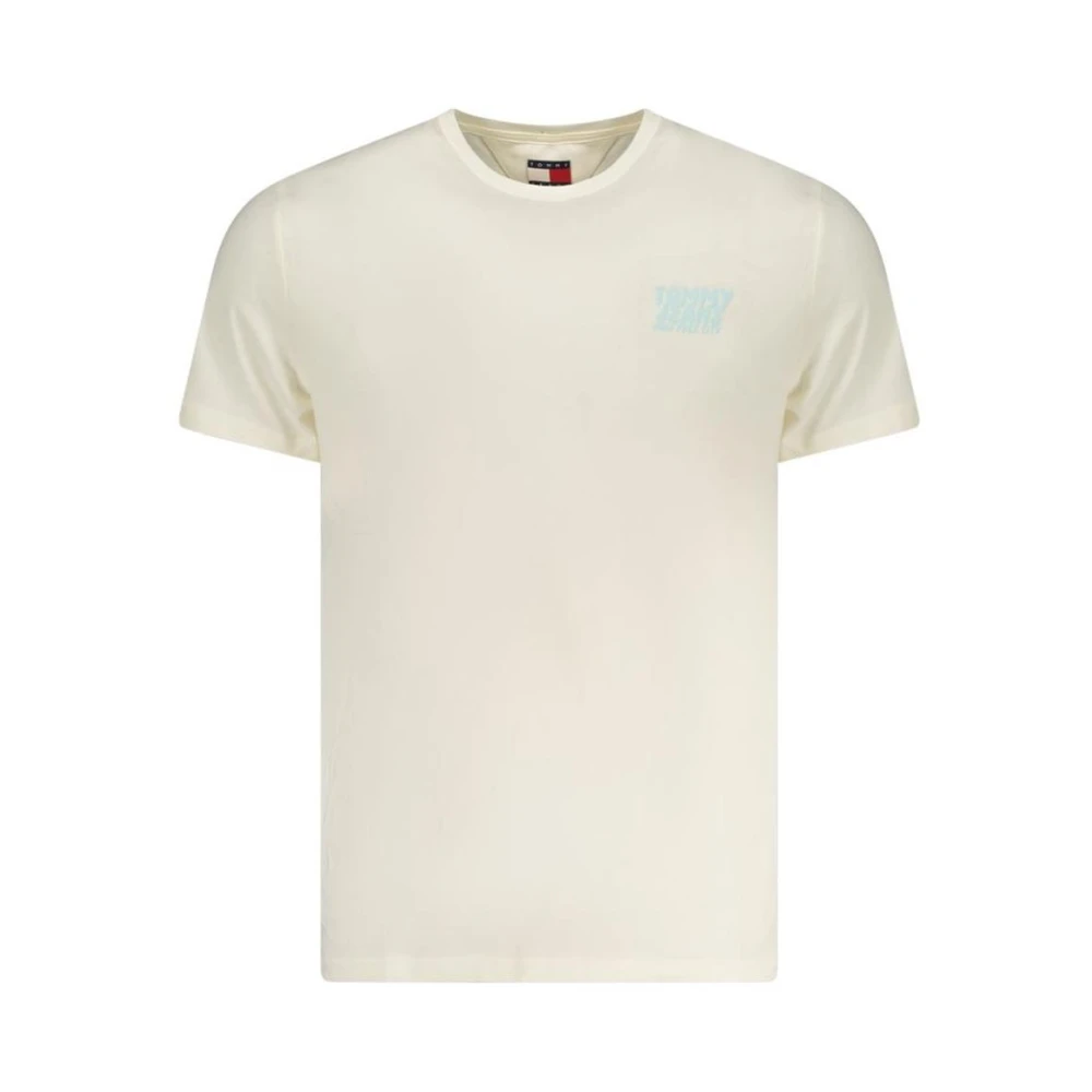 Tommy Hilfiger Men's Beige T-Shirts, Xl, Classic Cotton T-Shirt