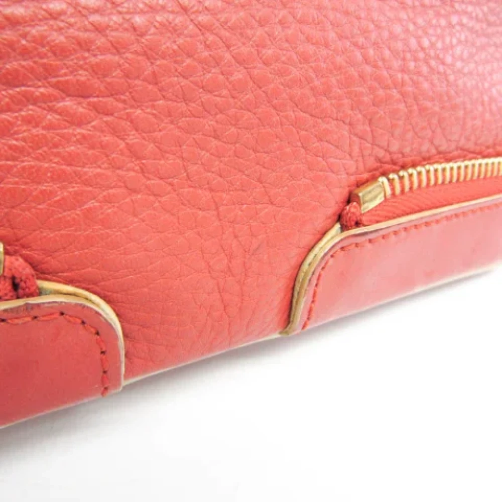 Chloé Pre-owned Leather handbags Red Dames