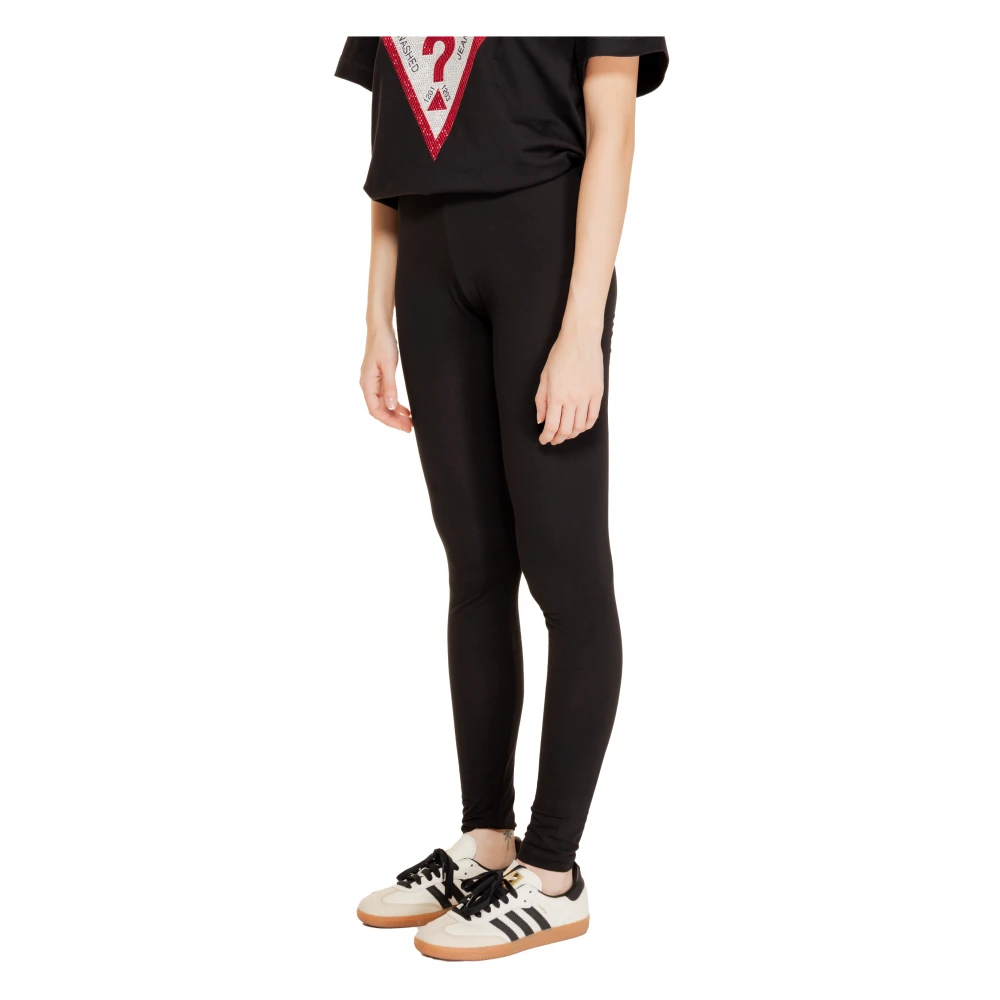 Jacqueline de Yong Katoenen Leggings Herfst Winter Collectie Black Dames