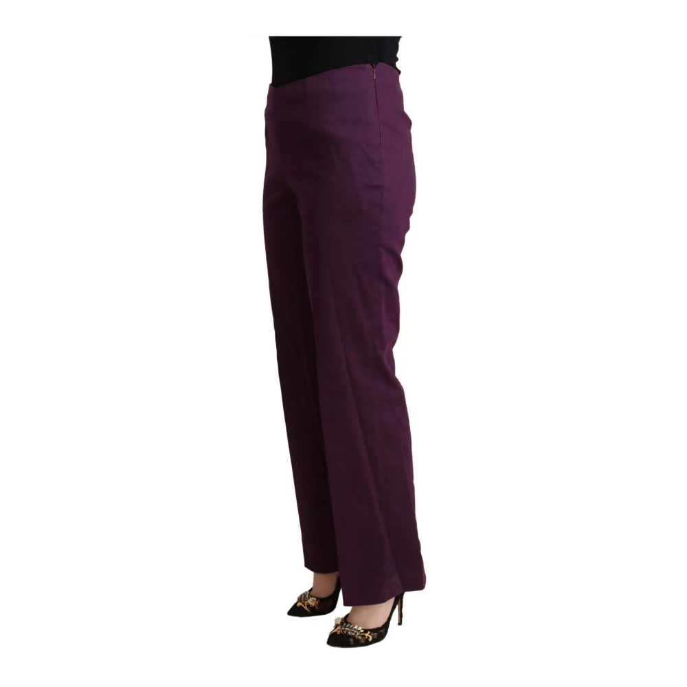Bencivenga Straight Trousers Purple Dames