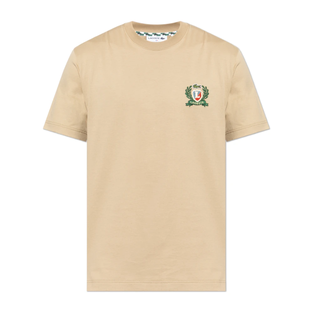 Lacoste - Tops > T-Shirts - Beige - Lacoste - Modalova