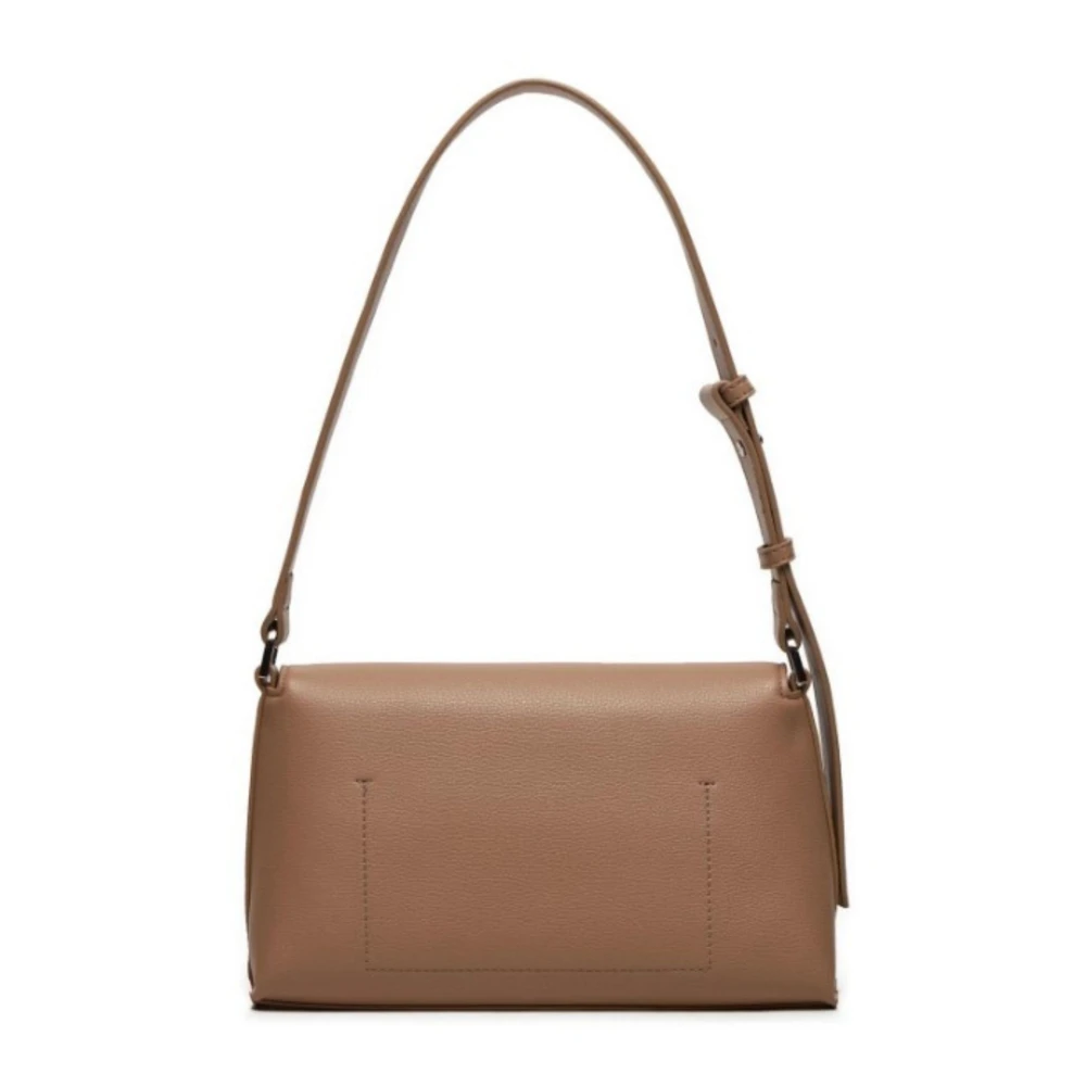 Calvin Klein Dagelijkse schoudertas in Pebble-stijl Brown Dames