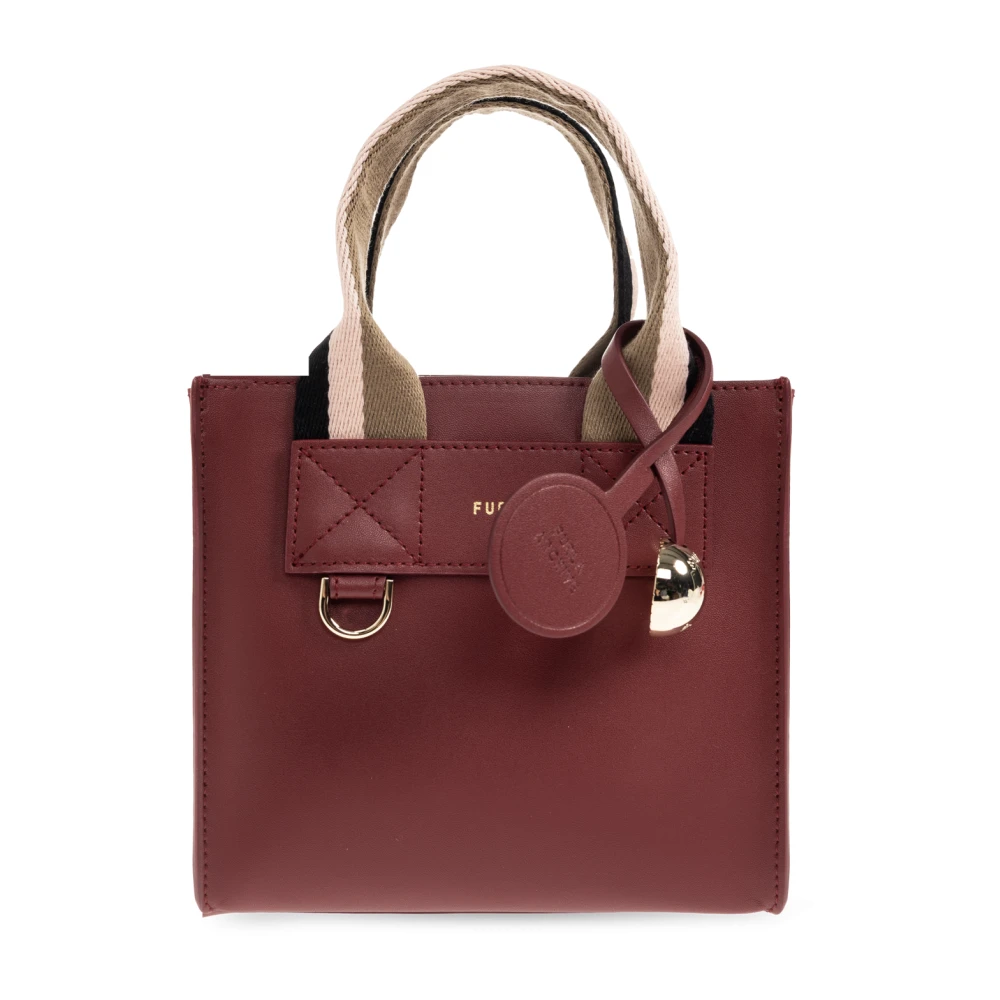 Furla Vrouw Rood Tassen Dames, One Size, Leer, Divide Mini Bag