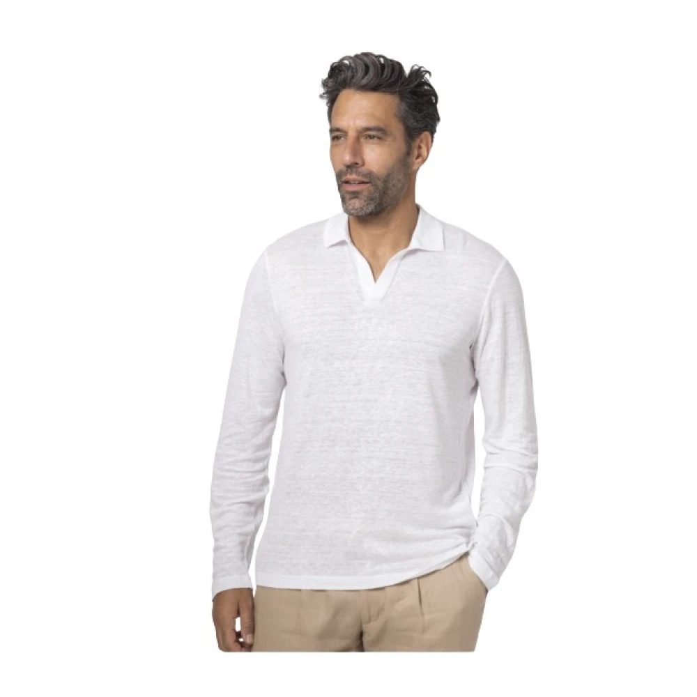 Gran Sasso Homme Blanc - Tops > Polo Shirts