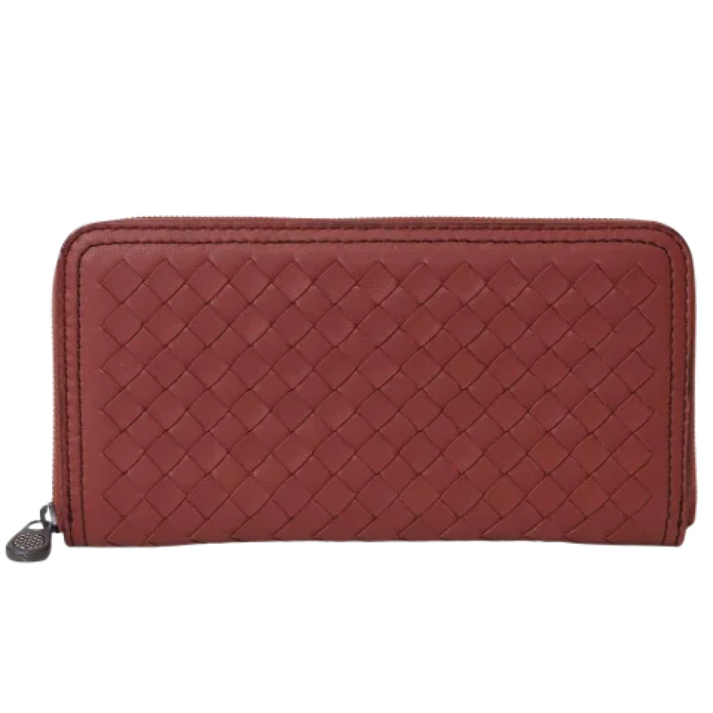 Bottega Veneta Vintage Pre-owned Fabric wallets Red Dames