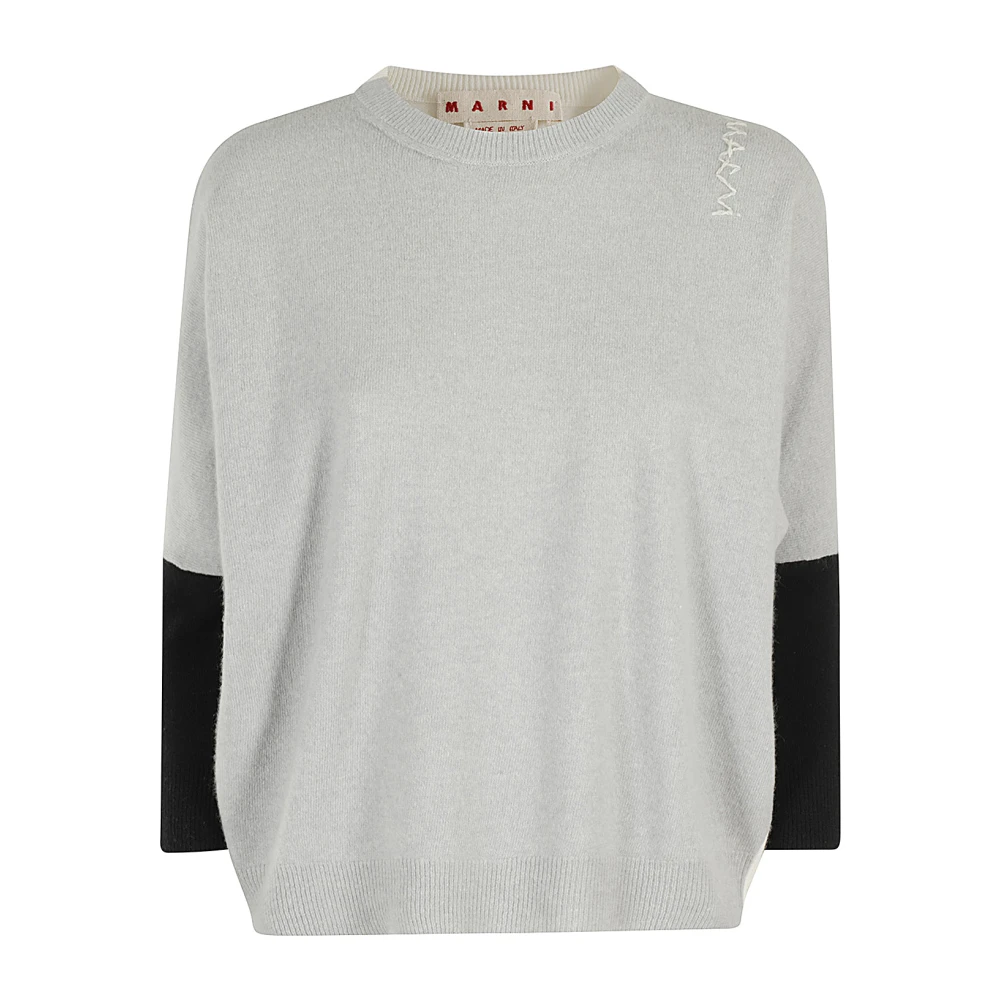 Marni Casual Ronde Hals Sweater Gray Dames