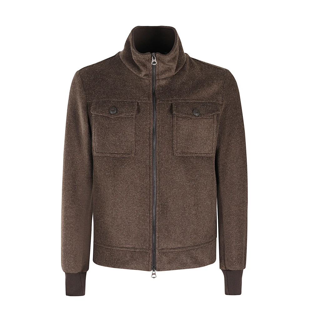 Stewart Wollen Jas Stijlvolle Winterkleding Brown Heren