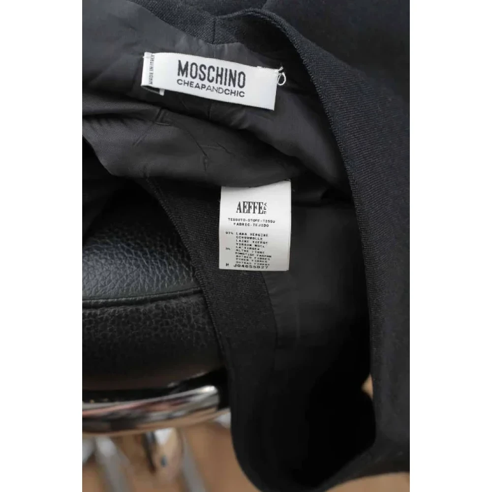 Moschino Pre-Owned Pre-owned Wool dresses Black Dames