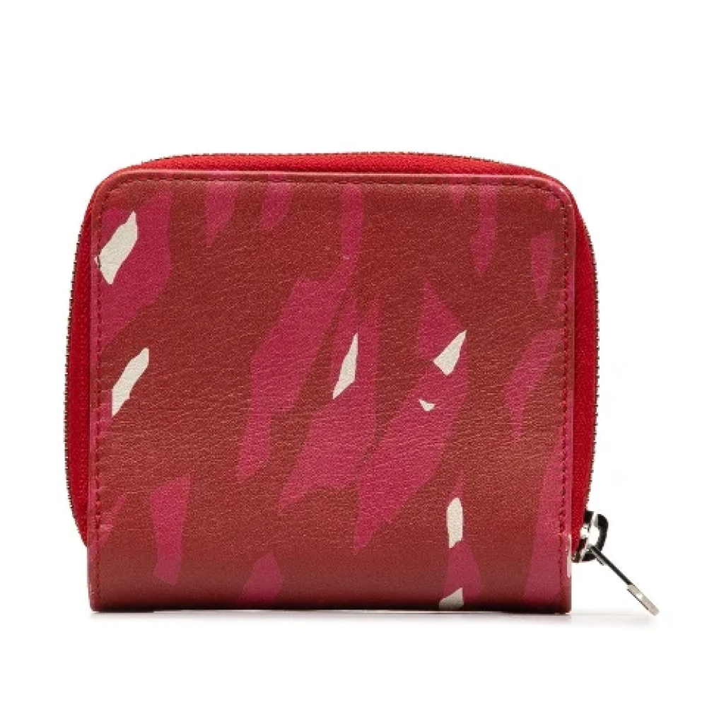 Balenciaga Vintage Pre-owned Leather wallets Red Dames
