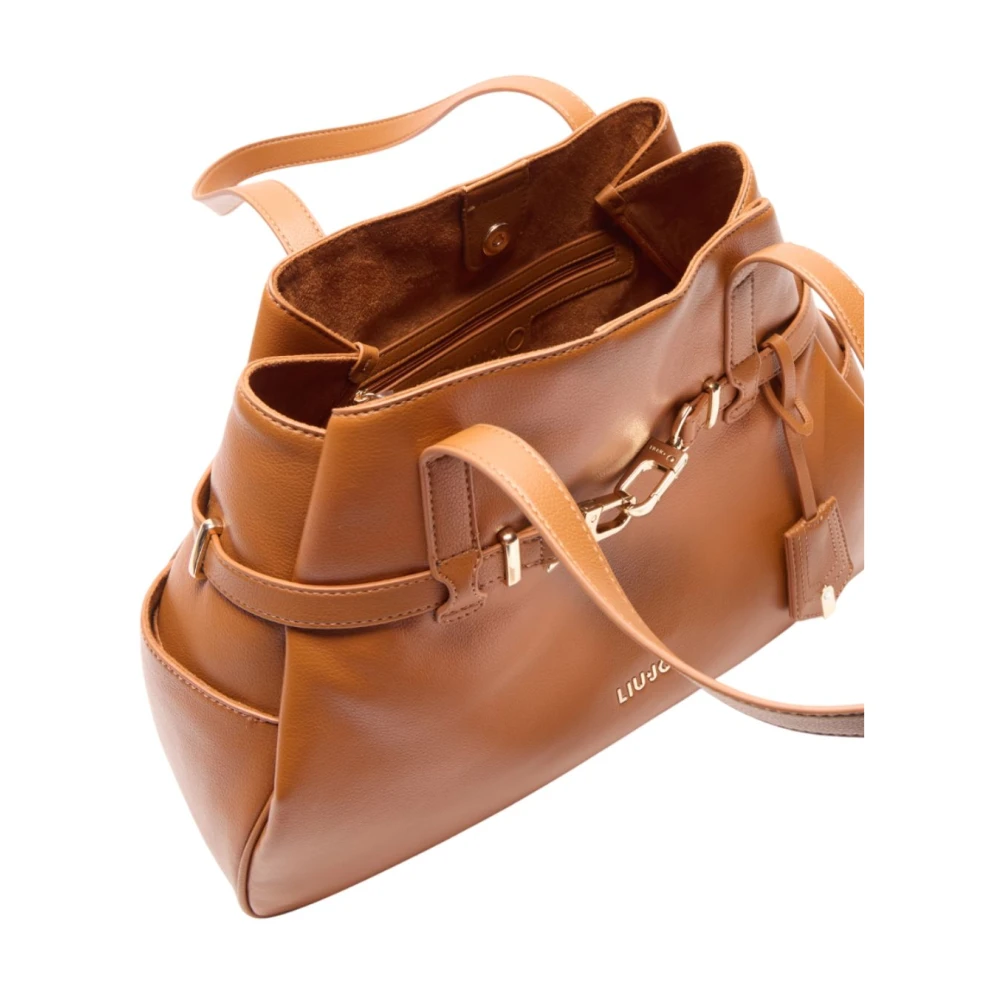 Liu Jo Stijlvolle Tote Tas met Ritsvak Brown Dames