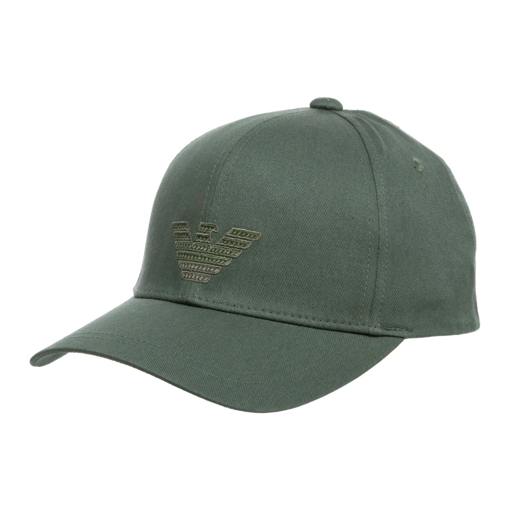 Emporio Armani Verstelbare Effen Logo Strandpet Green Heren