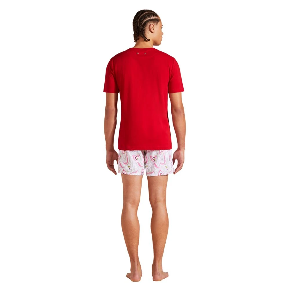 Vilebrequin Heren Biologisch Katoen Schildpad T-Shirt Red Heren
