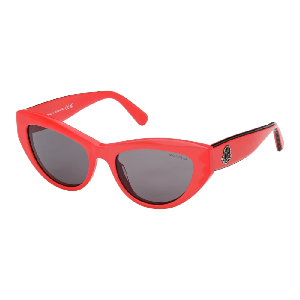 Moncler Rode Cat-Eye Zonnebril voor Moderne Vrouwen Red Dames