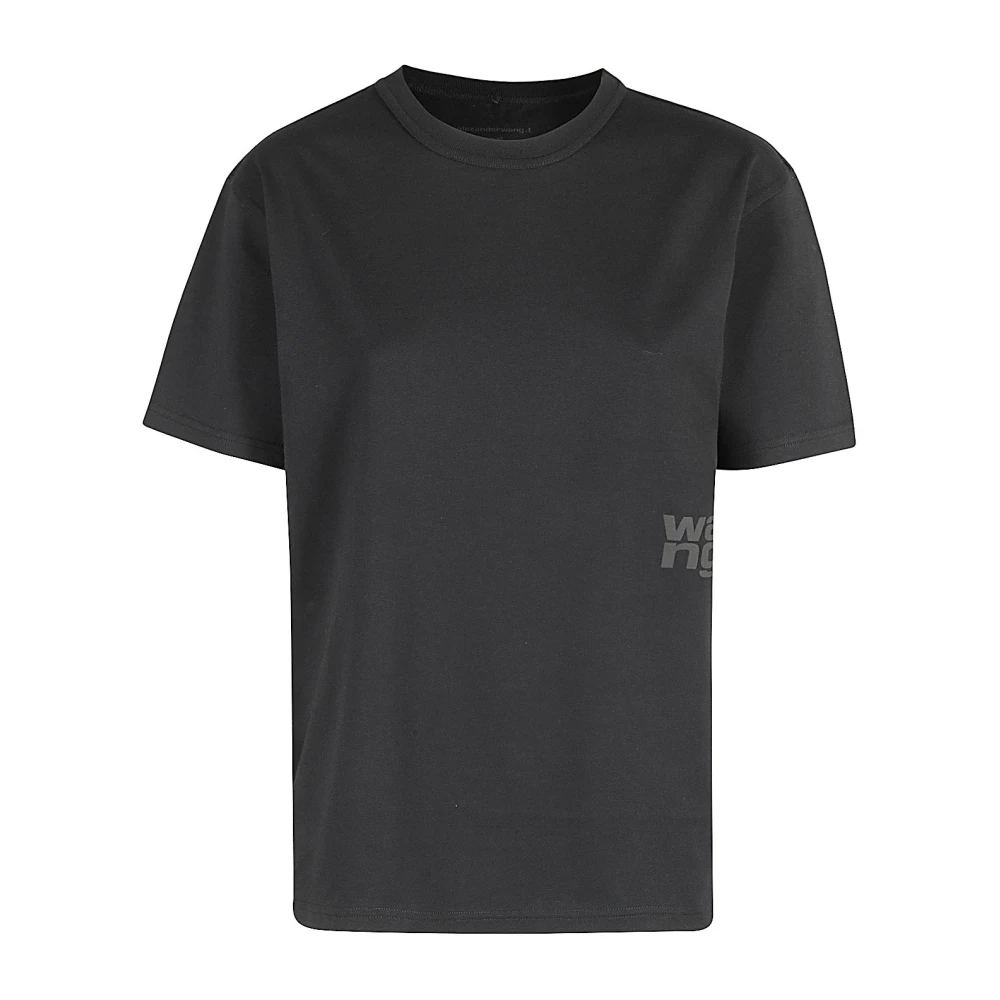 T by Alexander Wang Essentiële Korte Mouw Tee Black Dames