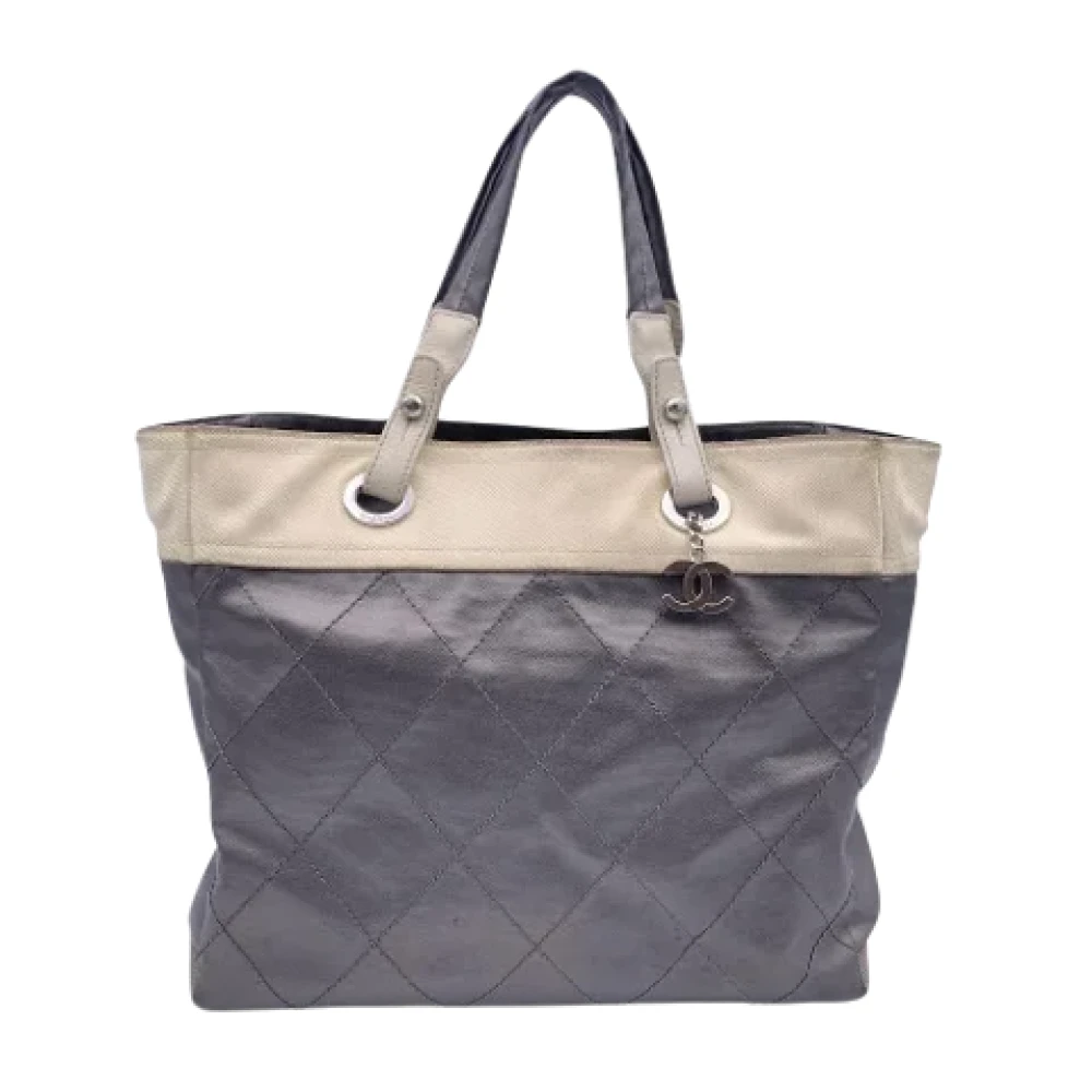 Chanel Vintage Pre-owned Canvas totes Gray Dames