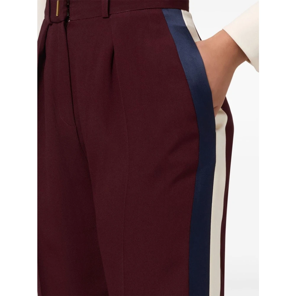 Elisabetta Franchi Stijlvolle Broek voor Vrouwen Red Dames