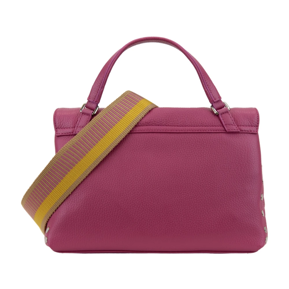 Zanellato Leren schoudertas voor dames Girello Purple Dames