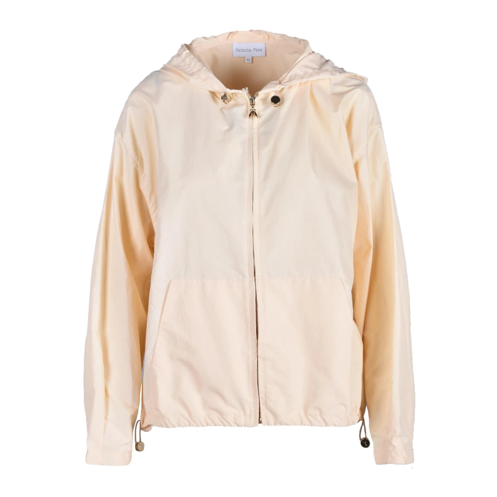 PATRIZIA PEPE Stijlvolle buitenkleding met katoenmix Orange Dames