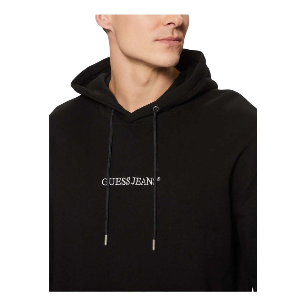 Guess Heren Hoodies Regular Fit Katoen Black Heren