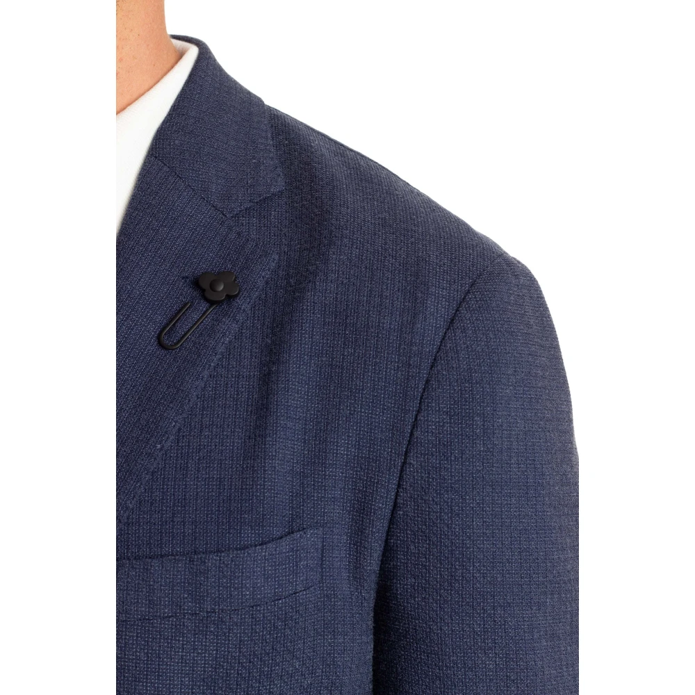 Lardini Blauwe Maatwerk Jassen Blue Heren