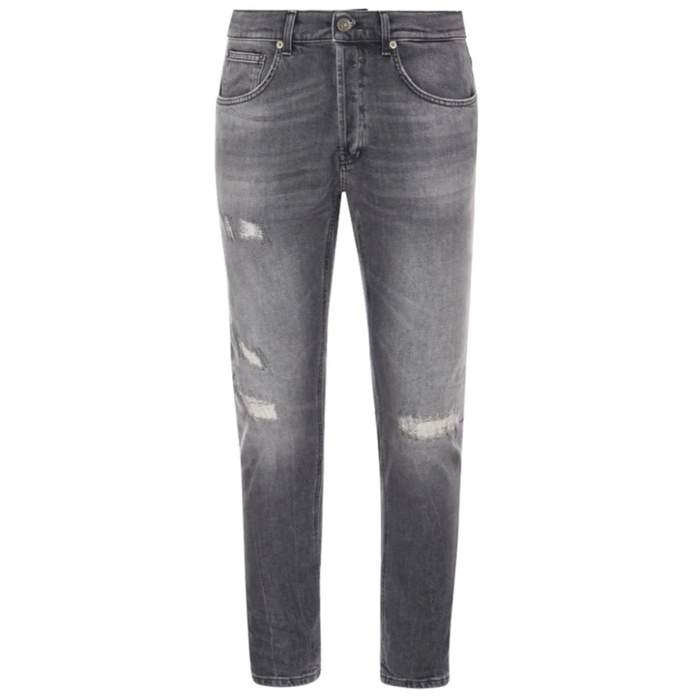 Dondup Grijze Dian Jeans met Versleten Voorkant Gray Dames