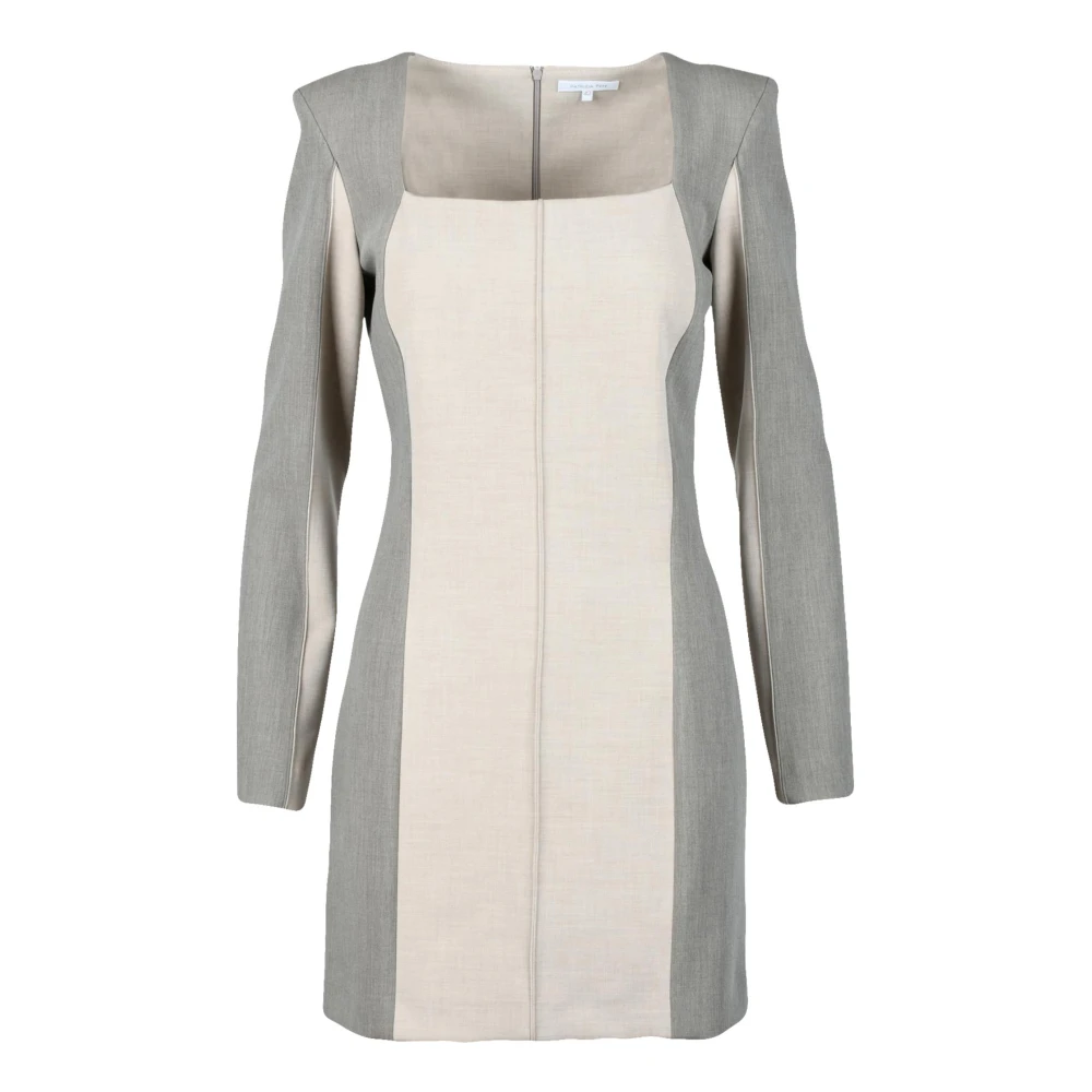 PATRIZIA PEPE Elegante Jurk met Stretchstof Gray Dames