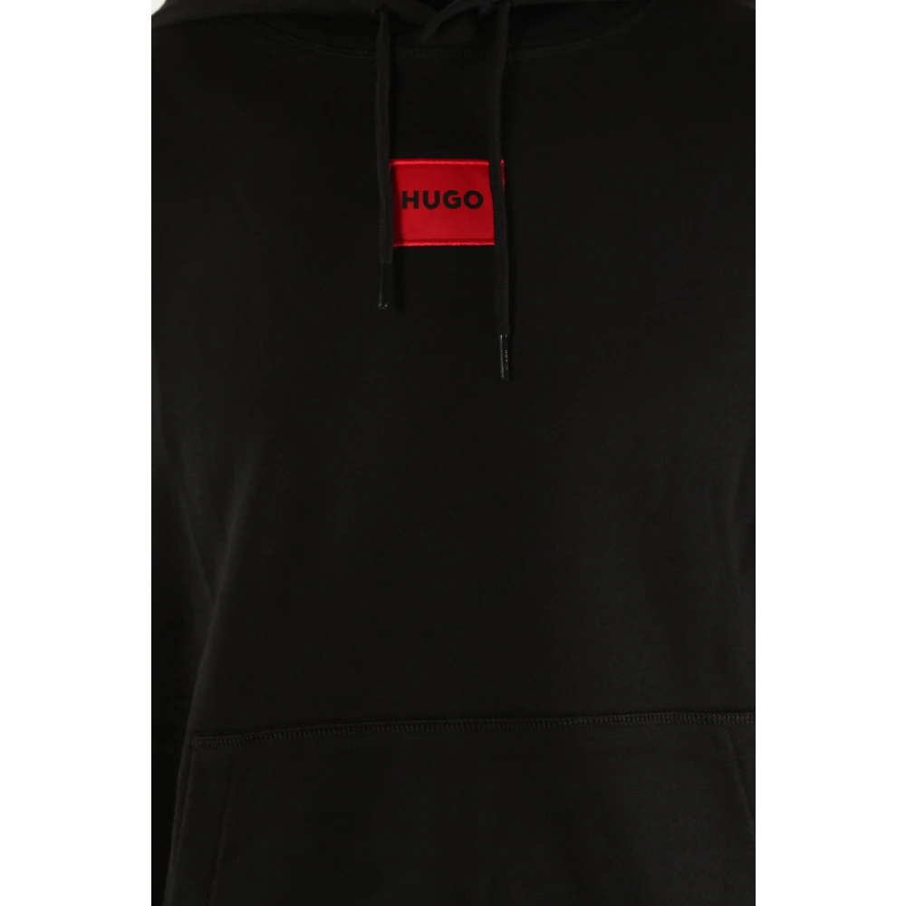 Hugo Boss Zwarte Katoenen Trui voor Heren Black Heren