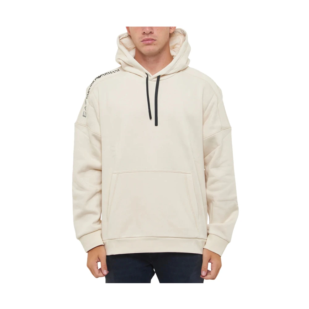 Emporio Armani EA7 Beige Sweater voor Mannen Beige Heren