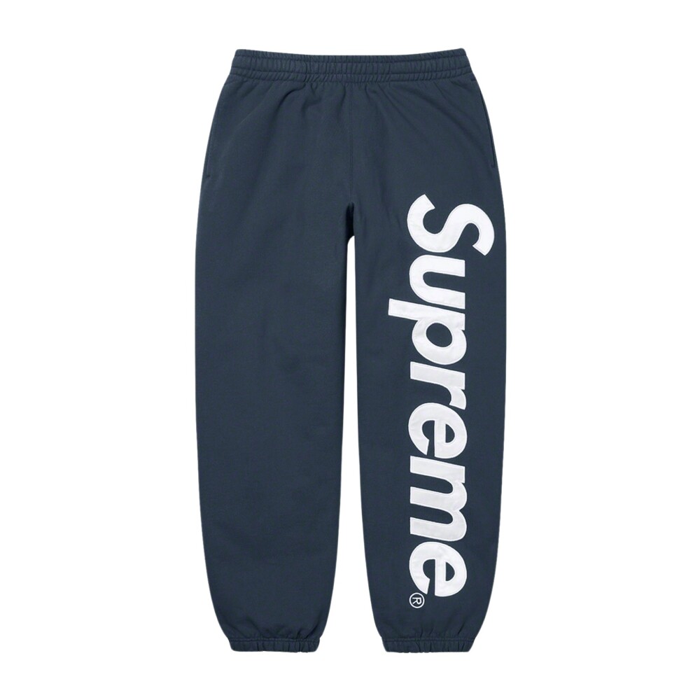 Navy Satin Appliqué Sweatpant Limited Edition | Supreme | Sweatpants |  Miinto