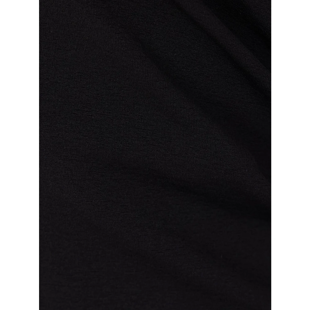 Rick Owens Zwarte Top van Jersey met Lange Mouwen en Cut-Out Black Dames