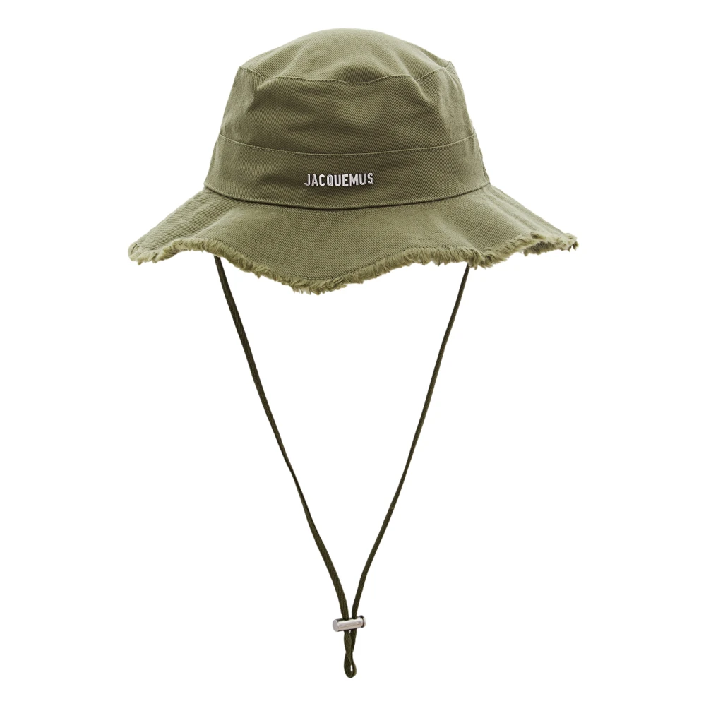 Jacquemus Unisex Green Accessories, 56 Cm, Wide-Brim Fisherman Hat