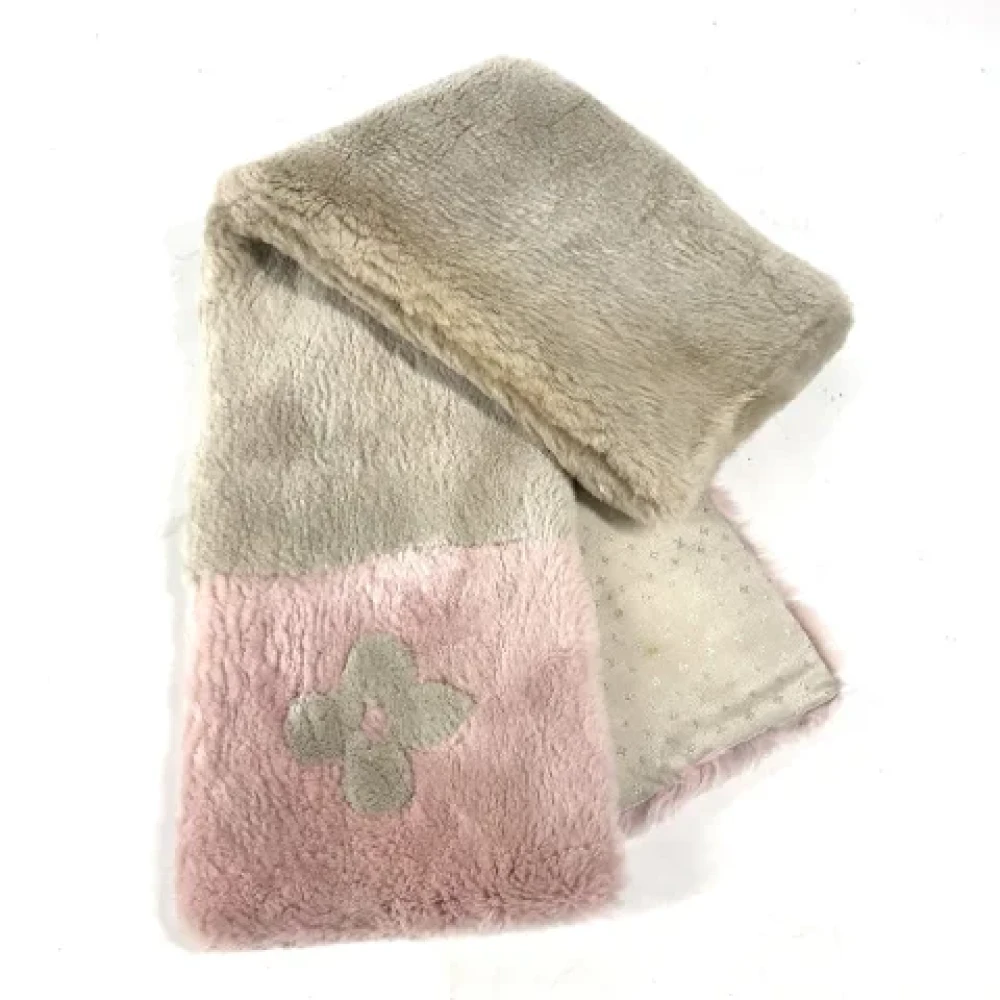 Louis Vuitton Vintage Pre-owned Fur scarves Beige Dames