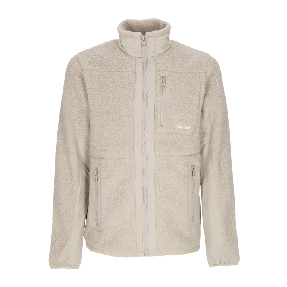 Timberland Sherpa Fleece Jas met Versterkte Inzetstukken Beige Heren